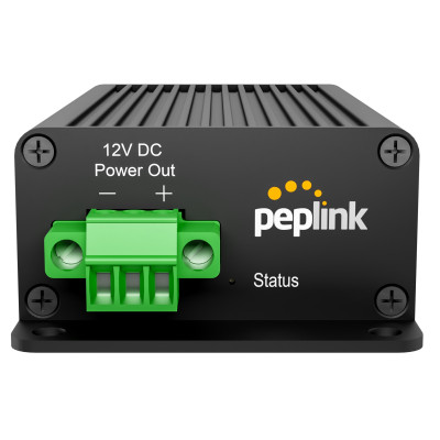 Peplink ACW-SPLT-MAX Industrial 2.5 Gigabit PoE Splitter, IEEE 802.3bt, always outputs 12V DC
